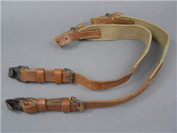 Original German WWII Unissued Essentrager Shoulder Strap Marked â€œhck43â€