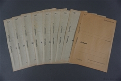 Unissued Original German WWII Set of 9 Feldpost Letters