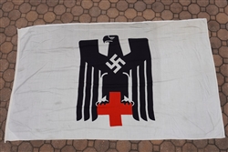 RARE! Original Third Reich Deutsches Rotes Kreuz Flag