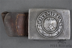 Original German WWII Aluminum Heer Belt Buckle