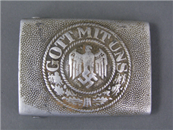 Original German WWII Aluminum Heer Belt Buckle