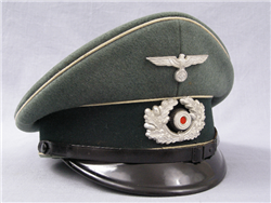 Original German WWII Private Purchase Heer EM/NCO Infantry Visor Cap Made By Peter Kupper