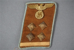 Original Third Reich Obergemeinschaftsleiter Collar Tab With RZM Tag