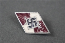Original Third Reich Hitler Jugend Membership Pin By B. H. Mayer Marked RZM M1/170