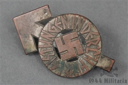 Original Third Reich Hitler Jugend Bronze Proficiency Badge By AD Schwerdt & Numbered