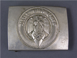 Original Hitler Jugend Early Nickle Plated Buckle Marked RZM 17 By Assmann