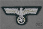 Original German WWII Heer Officer Silver Bullion Visor Cap Eagle
