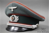 Original German WWII Heer Artillery Officer's Visor Cap Double Marked  Erel