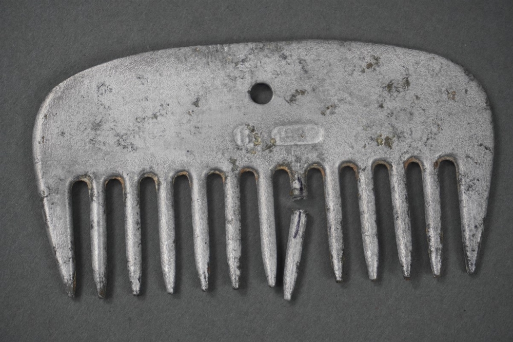 Original German WWII Aluminum Horse Comb