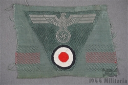 Original German WWII Heer Cap Eagle And Cockade Trapezoid