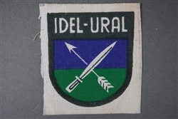 Original German WWII Volga-Tatar Legion Idel-Ural Volunteer Sleeve Patch
