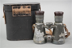 Original Imperial German WWI Fernglas 08 Binoculars (Dienstglas) With Case
