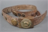 Original Imperial German WWI Combat Leather "Hate Belt" With Brass Buckle