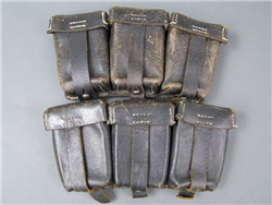 German WWII k98 Leather Ammo Pouch Set