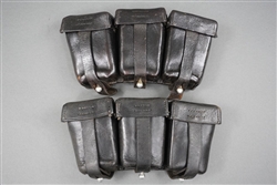 German WWII k98 Leather Ammo Pouch Set
