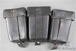Original German WWII k98 Leather Ammo Pouch Marked With RbNr