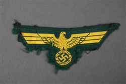 Original German WWII Kriegsmarine Coastal Artillery EM/NCO Removed Cap Eagle