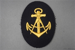 Unissued Original German WWII Kriegsmarine Carpenter NCOâ€™s Career Sleeve Insignia