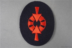 Unissued Original German WWII Kriegsmarine Weapons Control Foreman Troop Training  NCOâ€™s Career Sleeve Insignia
