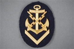 Unissued Original German WWII Kriegsmarine Senior Teletypist NCOâ€™s Career Sleeve Insignia