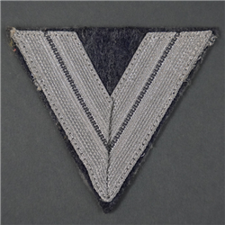 Original German WWII Luftwaffe Obergefreiterâ€™s Rank Chevron (Luftwaffe Ã„rmelabzeichen)