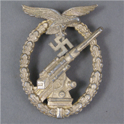 Original German WWII Luftwaffe Flak (Anti-Aircraft) Badge