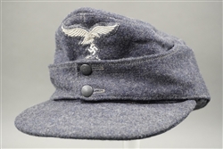 Original German WWII Luftwaffe Wool M43 EM/NCO Cap RB Numbered