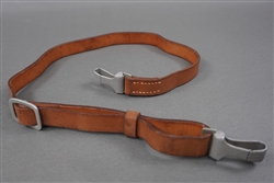 Original German WWII Luftwaffe Issued Brown Leather Equipment Strap Dated 1939
