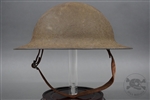 Original US WWI M1917 Doughboy Helmet With Liner & Damaged Chinstrap Marked ZD 187