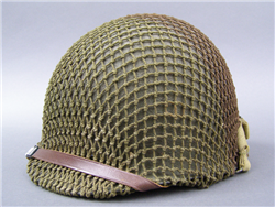 Original US WWII M1 Front Seam Helmet With Original Liner