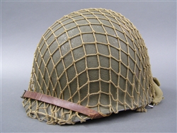 Original US WWII M1 Front Seam Helmet With Original Liner