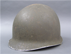 Original US WWII M1 Front Seam Helmet With Original Liner