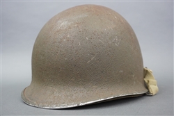Original US WWII M1 Front Seam Helmet With Original Liner