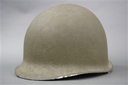 Original US WWII M1 Front Seam Helmet With Original Liner