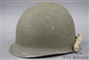 Original US WWII Late War M1 Rear Seam Swivel Bale Helmet Shell With Chinstrap (No Liner)