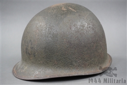 Original US WWII M1 Swivel Bale Helmet With Chinstrap & Westinghouse Liner