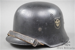 Original Third Reich M34 Feuerschutzpolizei  Helmet