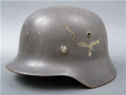 Original Luftwaffe Double Decal M35 Helmet