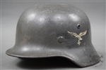 Original Luftwaffe M35 Reissued Single Decal Helmet Size 64