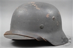 Original Luftwaffe M35 Reissued No Decal Helmet Size 64