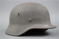 Original German WWII Heer/Waffen SS M40 No Decal Helmet