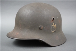 Original German WWII Single Decal M40 Heer (Army) Helmet