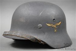 Original German WWII Luftwaffe M40 Single Decal Helmet