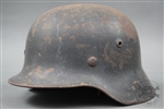 Original German WWII Luftwaffe M40 Single Decal Helmet SE64