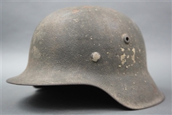 Original German WWII Heer M42 Single Decal Helmet