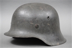 Original German WWII Heer/Waffen SS No Decal M42 ckl62 Helmet