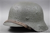 Original German WWII Heer/Waffen SS No Decal M42 NS64 Helmet
