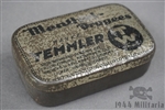 Original Third Reich Period Menthol Throat Lozenges Tin (Empty) By Temmler