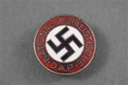 Original Third Reich NSDAP Party Enamel Button Hole Variant Marked M1/14 By Matthias Oechsler & SÃ¶hne