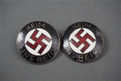 Original Third Reich Heim Ins Reich (Home in the Nation) NSDAP Pin
